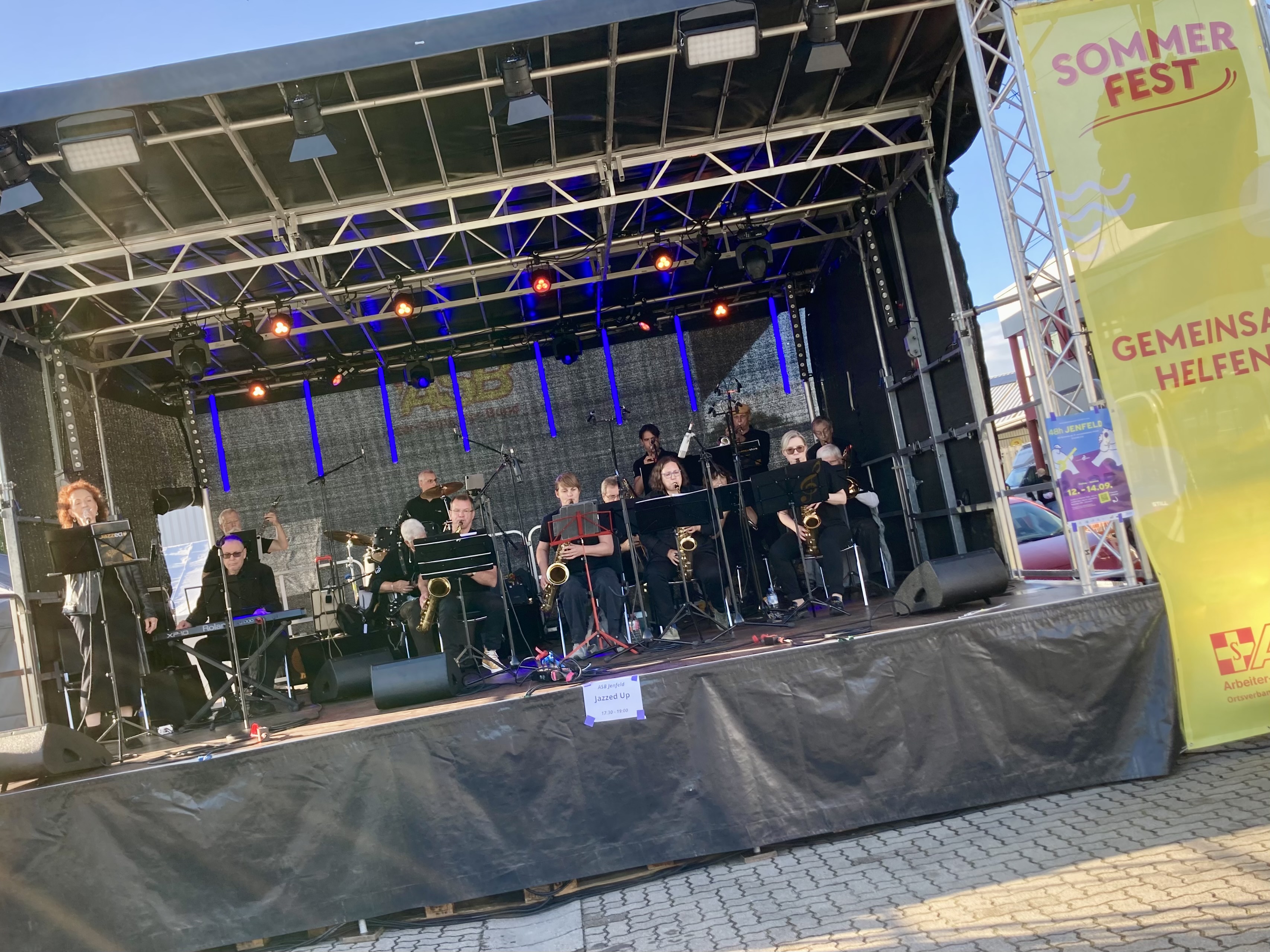 Jazzed Up beim ASB-Sommerfest 2025 im Rahmen von 48h-Jenfeld